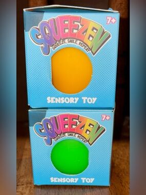 Two Squeeze Sensory Toys by Squeeze - NEW - Random Colors